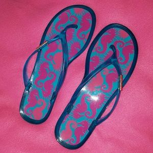 Lilly Pulitzer flip flops